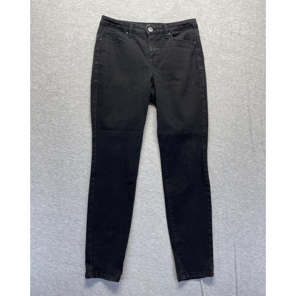 Style&co. Curvy Skinny Leg Jeans Womens 8 Black Denim Streetwear Casual Everyday